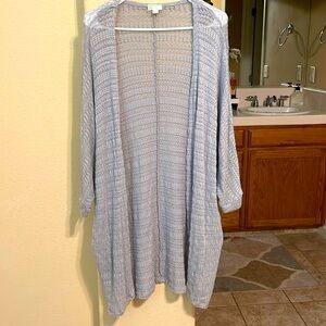 Gray cardigan